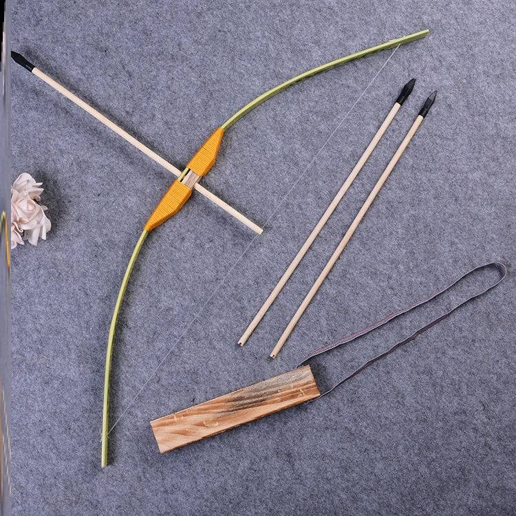 70CM DRAGON BOW + 3 ARROWS + ARROW BOX - H53